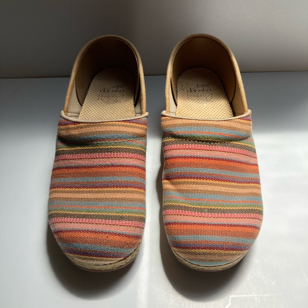 Dansko Jute Pro Multi Stripe Vegan Clog - image 4